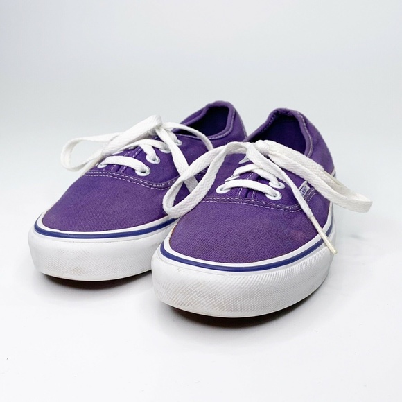 *SOLD* Vans Off The Wall Womens Size 7 Low Top Purple White - Picture 11 of 16